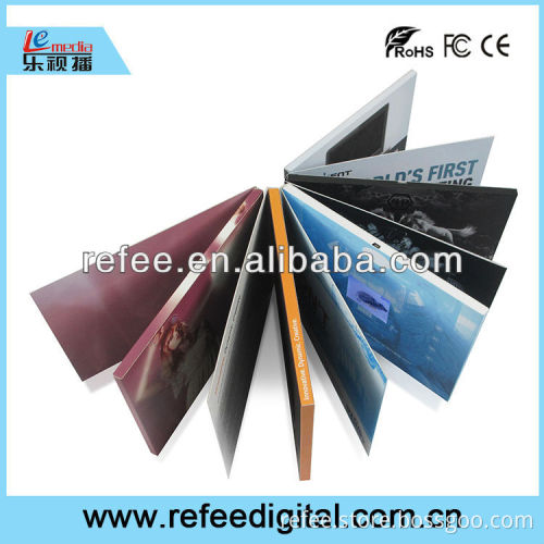 LCD video card/video brochure as birthday gift/wedding gift